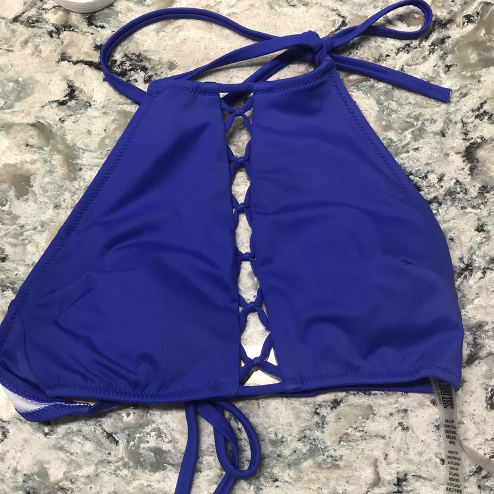 Victoria secret/pink halter bikini top